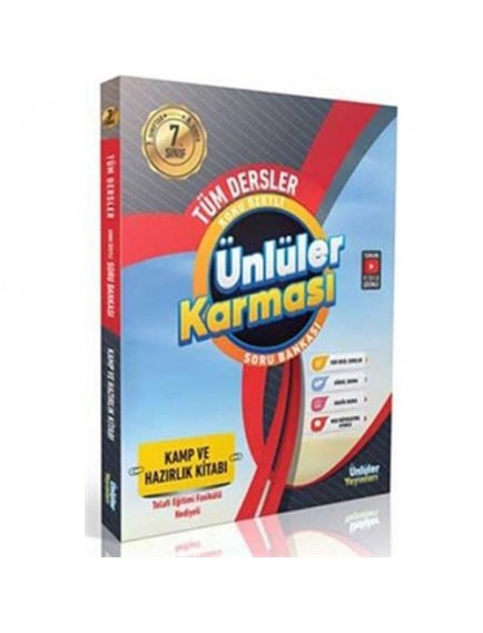 Ünlüler Karması Yayınları 7'den 8'e Geçiş Tüm Dersler Kamp ve Hazırlık Kitabı