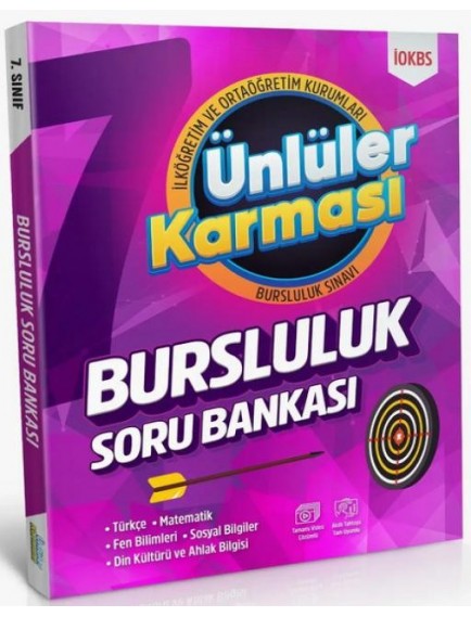 Ünlüler Karması Yayınları 7.Sınıf Bursluluk Soru Bankası