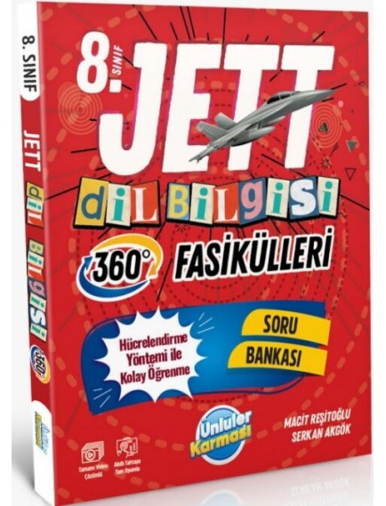Ünlüler Karması Yayınları 8.Sınıf Dil Bilgisi Jett Fasikülleri