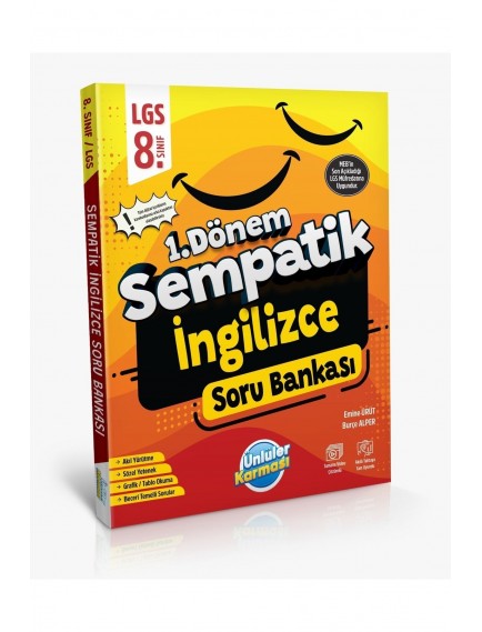 Ünlüler Karması Yayınları 8. Sınıf İngilizce Sempatik 1.Dönem Soru Bankası(25)