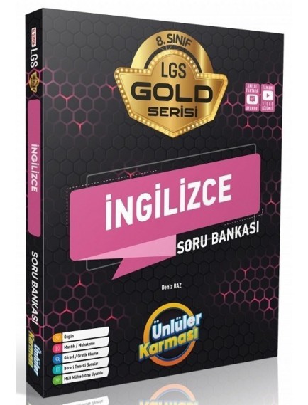 Ünlüler Yayınları 8. Sınıf İngilizce Gold Soru Bankası