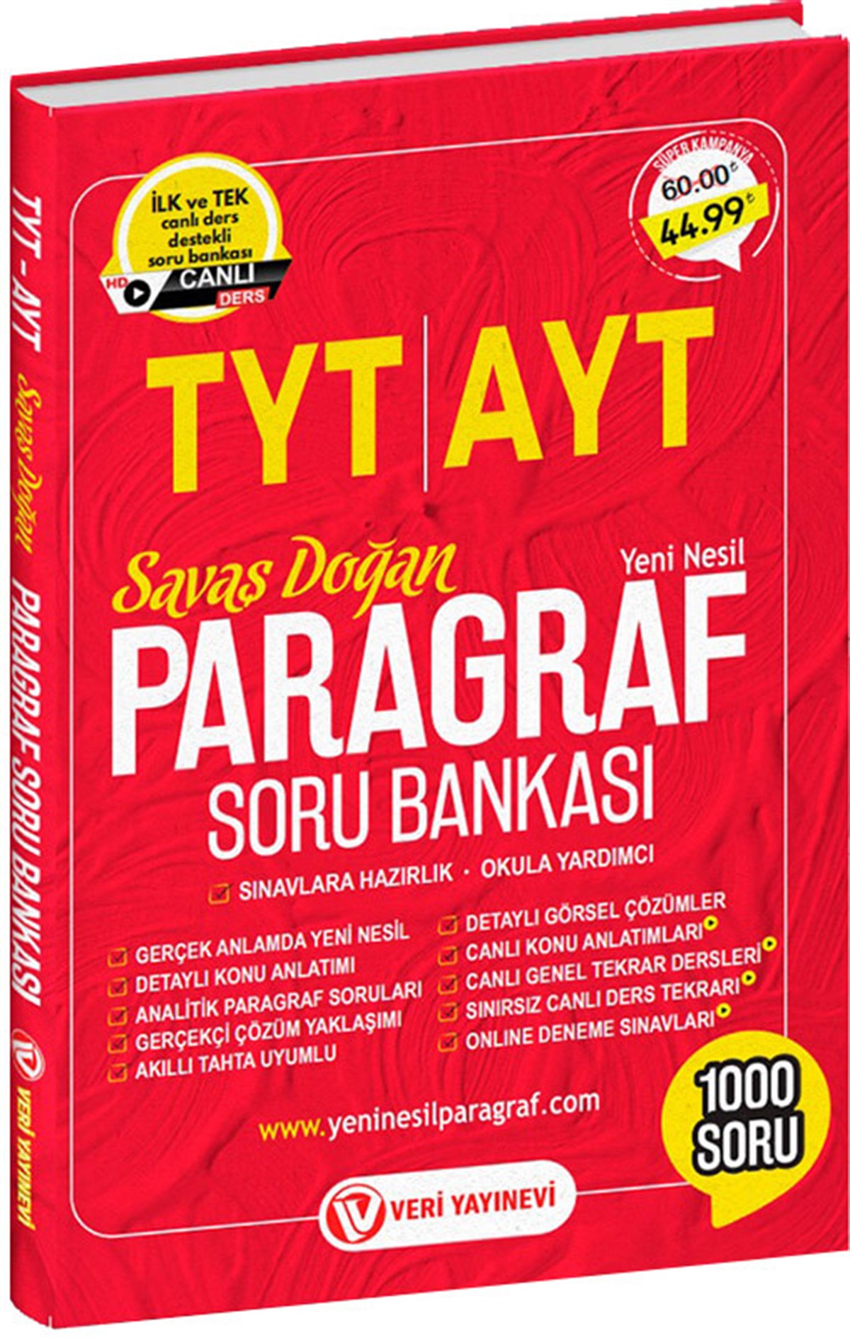Veri Yayınları Tyt-Ayt Paragraf Soru Bankası