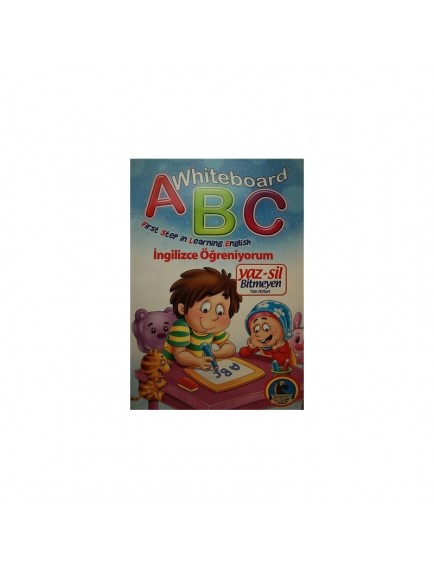 Whiteboard Abc First Step İn Learning English - Yaz-Sil Bitmeyen Yazı Defteri - Kolektif - Karatay Yayınları