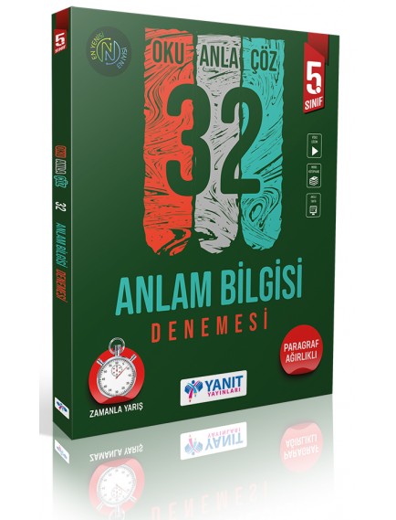 Yanıt Yayınları 5. Sınıf Anlam Bilgisi 32 Deneme