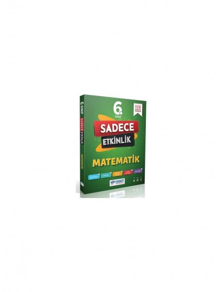 Yanıt Yayınları 6. Sınıf Matematik Sadece Etkinlik 