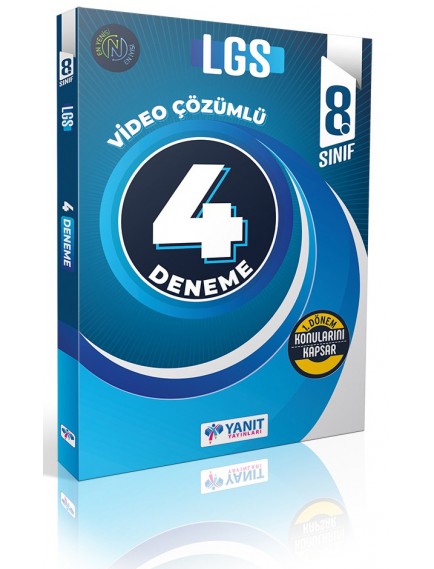 Yanıt Yayınları 8. Sınıf 1.Dönem Konuları 4 Lü Fasikül Deneme