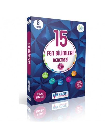 Yanıt Yayınları 8. Sınıf 15 Fen Bilimleri Denemesi