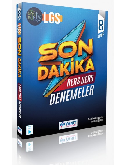 Yanıt Yayınları 8. Sınıf Lgs Son Dakika Ders Ders Denemeler 