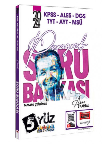Yargı Yayınları Kpss-Ales-Dgs-Tyt-Ayt-Msü Paragraf (Aker Kartal) Tamamı Çözümlü Soru Bankası 