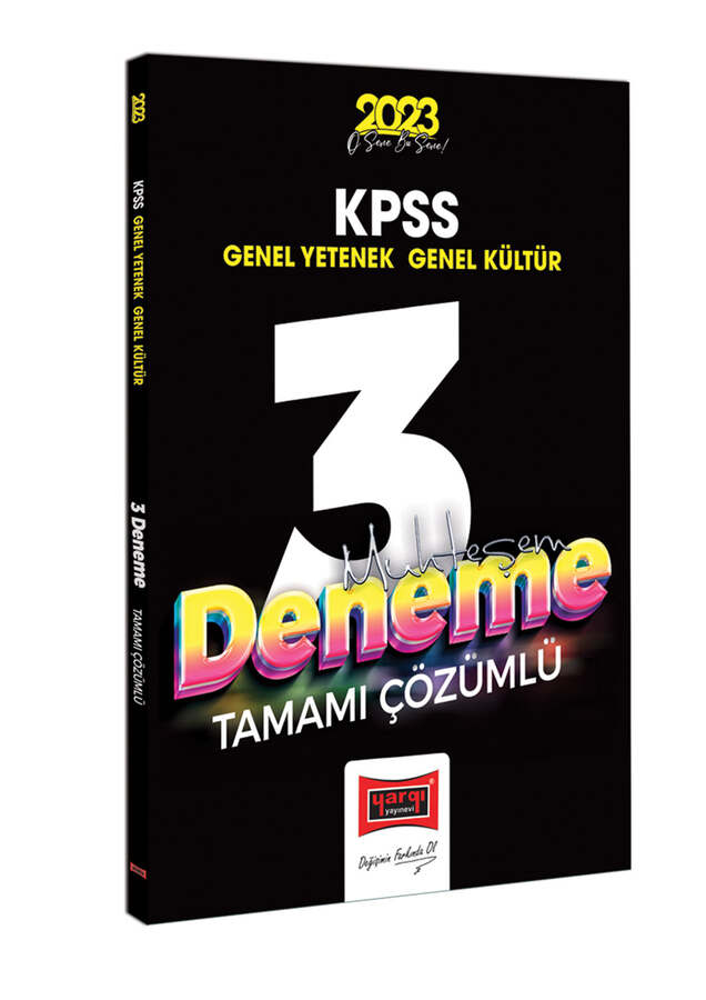 Yargı Yayınları Kpss Genel Kültür Genel Yetenek Tamamı Çözümlü Muhteşem 3 Deneme Sınavı 