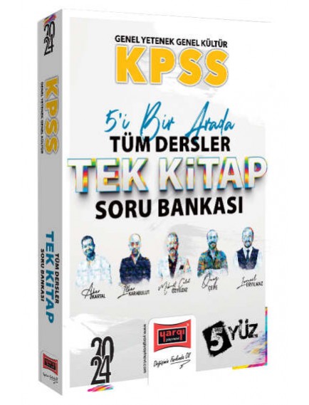 Yargı Yayınları Kpss Lisans Gk-Gy 5Yüz Ekibi Tüm Dersler Tek Kitap Soru Bankası 