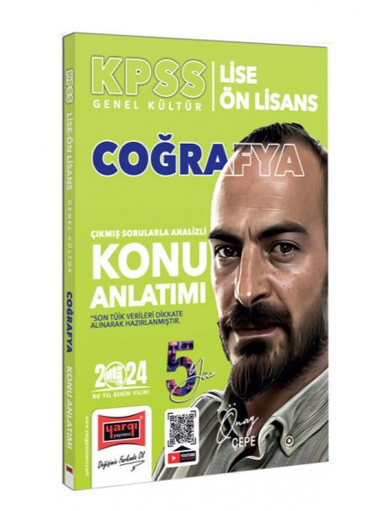 Yargı Yayınları Kpss Lise Ön Lisans 5Yüz Ekibi Coğrafya Çıkmış Sorularla Desteklenmiş Analizli Konu Anlatımı 