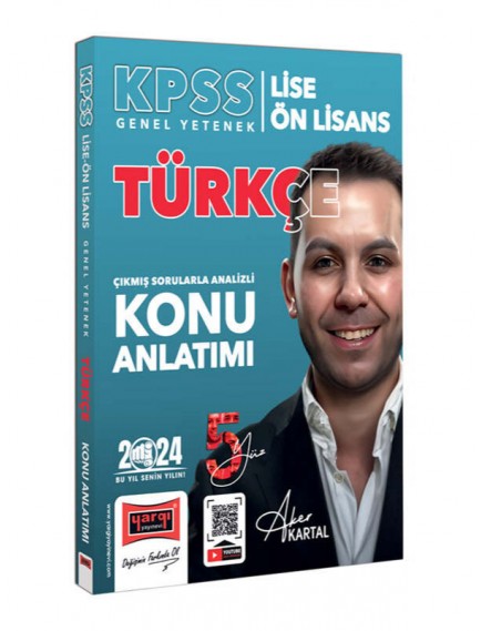 Yargı Yayınları Kpss Lise Ön Lisans 5Yüz Ekibi Türkçe Çıkmış Sorularla Desteklenmiş Analizli Konu Anlatımı 