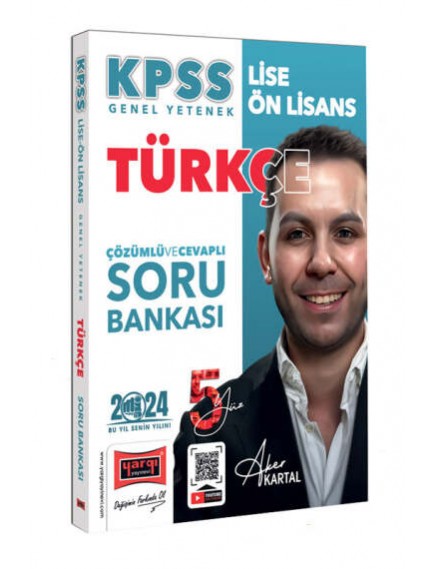 Yargı Yayınları Kpss Lise Ön Lisans 5Yüz Ekibi Türkçe Tamamı Çözümlü Soru Bankası 