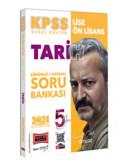 Yargı Yayınları Kpss Lise Ön Lisans 5Yüz Tarih Tamamı Çözümlü Soru Bankası 