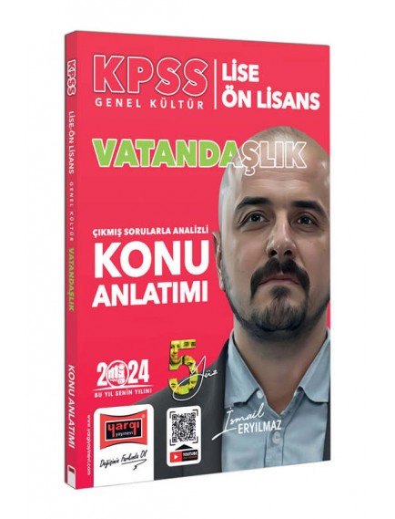 Yargı Yayınları Kpss Lise Ön Lisans 5Yüz Vatandaşlık Çıkmış Sorularla Desteklenmiş Analizli Konu Anlatımı 