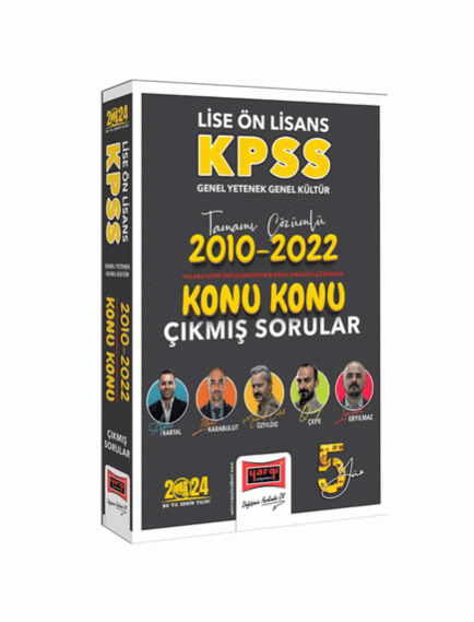 Yargı Yayınları Kpss Lise Ön Lisans Genel Yetenek Genel Kültür 2010-2022 Tamamı Çözümlü Konu Konu Çıkmış Sorular 