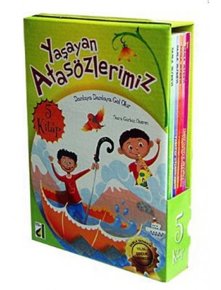 Yaşayan Atasözlerimiz (5 Kitap ) - Sara Gürbüz Özeren - Damla Yayınları