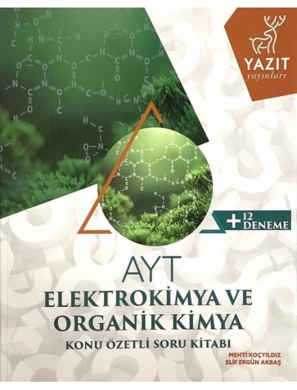 Yazıt Yayınları Ayt Elektrokimya ve Organik Kimya Konu Özetli Soru Bankası