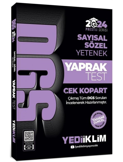 Yediiklim Yayınları Dgs Sayısal Sözel Yetenek Çek Kopart Yaprak Test 