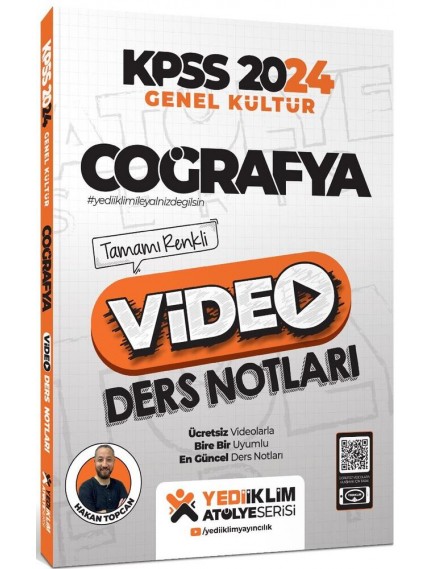 Yediiklim Yayınları Kpss Coğrafya Atölye Video Ders Notları 