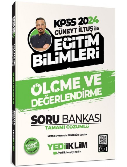 Yediiklim Yayınları Kpss Cüneyt İltüş İle Eğitim Bilimleri Ölçme Ve Değerlendirme Tamamı Çözümlü Soru Bankası 
