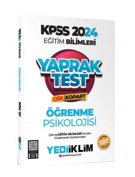 Yediiklim Yayınları Kpss Eğitim Bilimleri Öğretim Yöntem Ve Teknikleri Çek Kopart Yaprak Test 