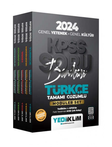 Yediiklim Yayınları Kpss Genel Yetenek Genel Kültür Soru Bankası Çözümlü Modüler Set 