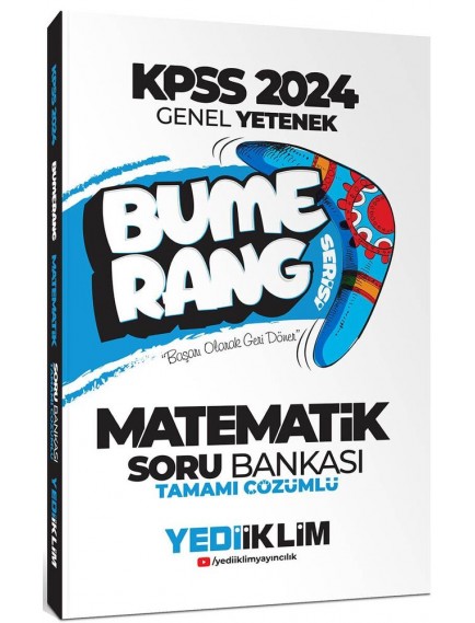 Yediiklim Yayınları Kpss Matematik Bumerang Soru Bankası Çözümlü