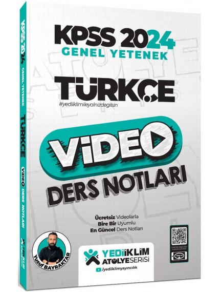 Yediiklim Yayınları Kpss Türkçe Atölye Serisi Video Ders Notları 