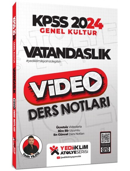 Yediiklim Yayınları Kpss Vatandaşlık Atölye Serisi Video Ders Notları 