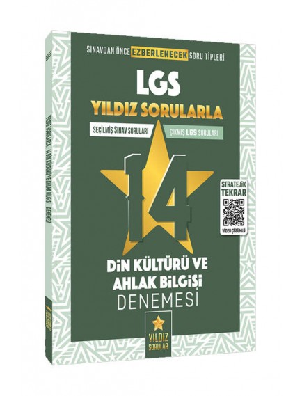 Yıldız Sorular Yayınları 8. Sınıf Lgs Din Kültürü Ve Ahlak Bilgisi  14 Deneme