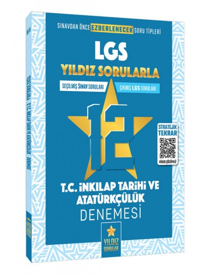 Yıldız Sorular Yayınları 8. Sınıf Lgs T.C. İnkilap Tarihi Ve Atatürkçülük  12 Deneme