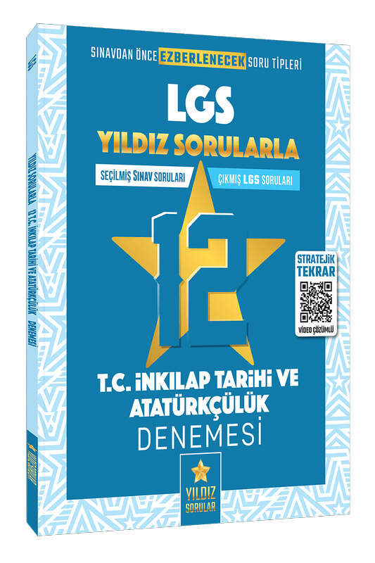 Yıldız Sorular Yayınları 8. Sınıf Lgs T.C. İnkilap Tarihi Ve Atatürkçülük  12 Deneme