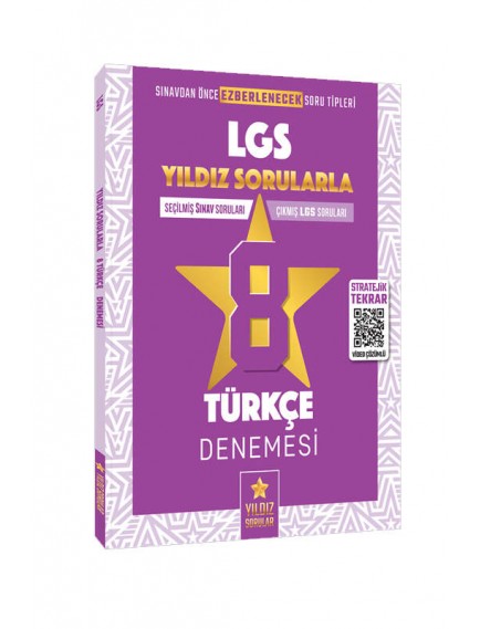 Yıldız Sorular Yayınları 8. Sınıf Lgs Türkçe Video Çözümlü 8 Deneme