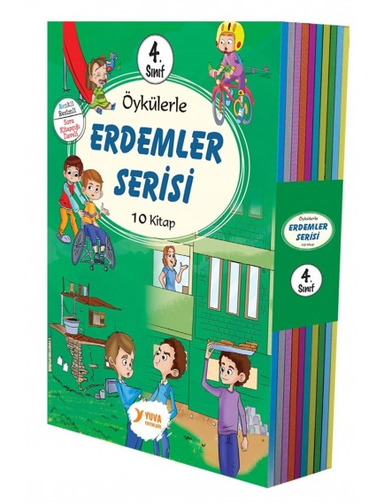Erdemler Dizisi 4. Sınıf (10 Kitap) - Kolektif - Yuva Yayınları