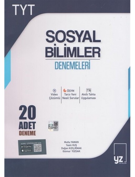 Yz Yayınları Tyt Sosyal Bilimler 20'li Deneme