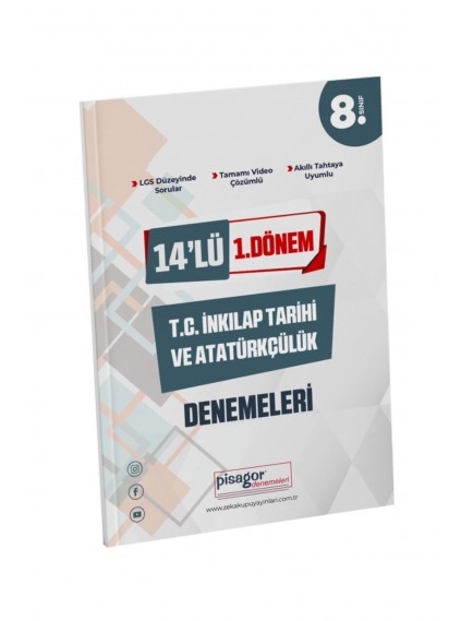 Zeka Küpü Yayınları 8. Sınıf İnkılap Tarihi 1.Dönem 14Lü Denemeleri