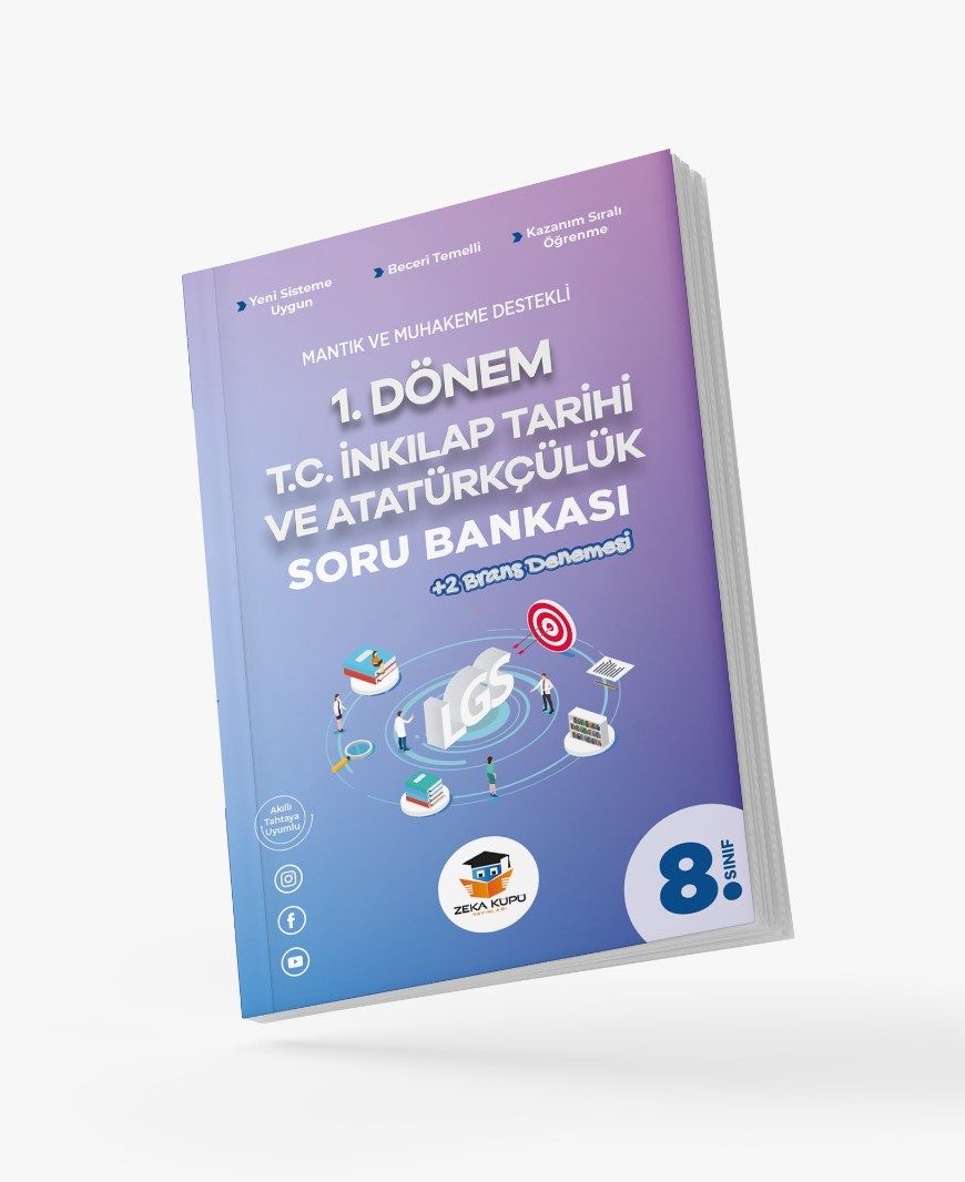 Zeka Küpü Yayınları 8.Sınıf İnkılap Tarihi 1.Dönem Soru Bankası 